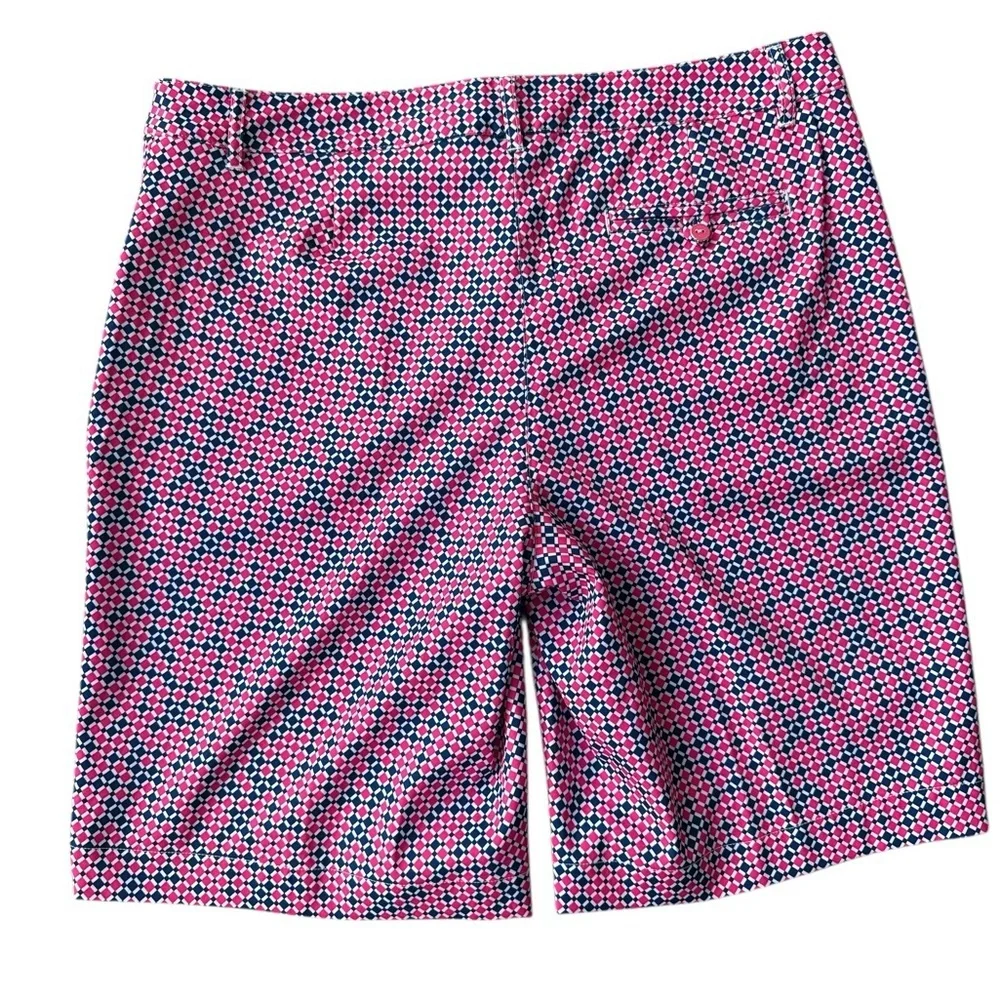 Lady Hogan Women’s Golf Checkered Plaid Casual Shorts Pink/Blue